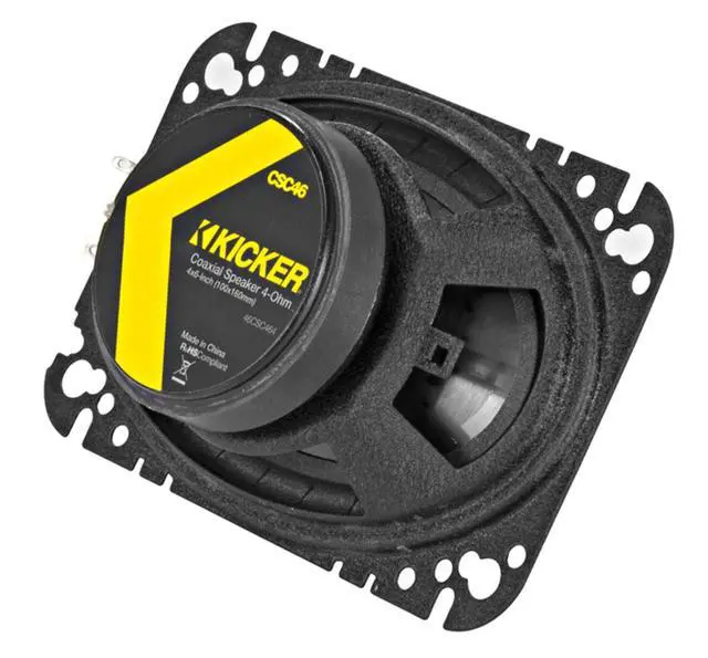 Alt view image 5 of 6 - (4) 46CSC464 4x6 300 Watt 4-Ohm 2-Way Car Audio Speakers CSC464