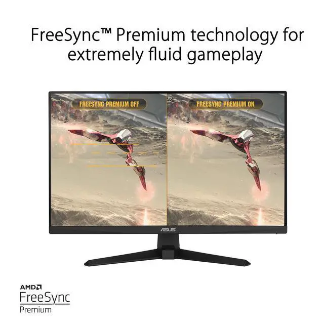 Alt view image 4 of 4 - TUF Gaming 24 1080P Monitor (VG247Q1A) - Full HD, 165Hz (Supports 144Hz), 1ms, Extreme Low Motion Blur, Adaptive-sync, FreeSync Premium, Shadow Boost, Speakers, Eye Care, HDMI, DisplayPort