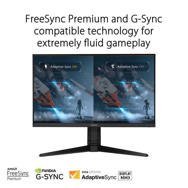 Alt view image 4 of 4 - TUF Gaming 27 1080P Monitor (VG279QL3A) - Full HD, 180Hz, 1ms, Fast IPS, Extreme Low Motion Blur, FreeSync Premium, G-SYNC Compatible, Speakers, DisplayPort, Height Adjustable