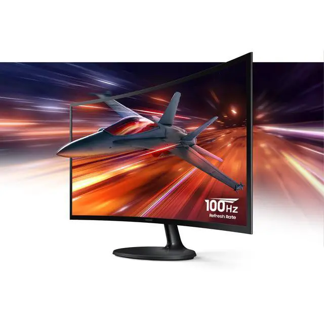 Alt view image 3 of 4 - 27" Essential S3 (S36GD) Curved Monitor - FHD, 1800R Curved Screen, 100Hz, Eye Saver Mode, Game Mode, HDMI D-sub, LS27D36CGANXZA