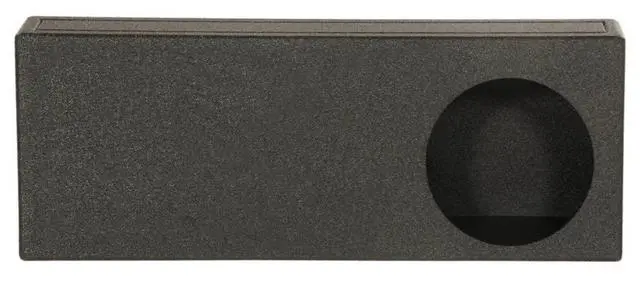 Alt view image 2 of 4 - REC122 Single 12" Ported Subwoofer Enclosure Box, Behind Seat Truck Fit, 3/4" MDF, Bed Liner Finish, 1.88 Cu Ft, 40Hz Tuning