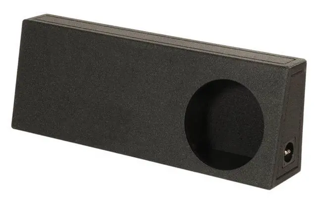 Alt view image 3 of 4 - REC122 Single 12" Ported Subwoofer Enclosure Box, Behind Seat Truck Fit, 3/4" MDF, Bed Liner Finish, 1.88 Cu Ft, 40Hz Tuning