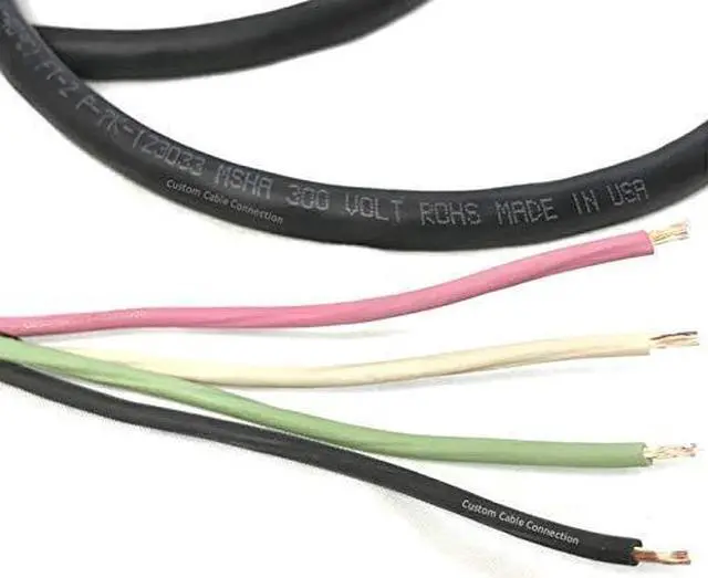 Alt view image 3 of 4 - 16/4 SJOOW 300V Cable 16 Gauge (16 AWG) Portable Power Cable with 4 Conductors Fully Annealed Stranded Bare Copper Wires Water & Oil Resistant for Heavy Duty Industrial Use USA Made (100ft)