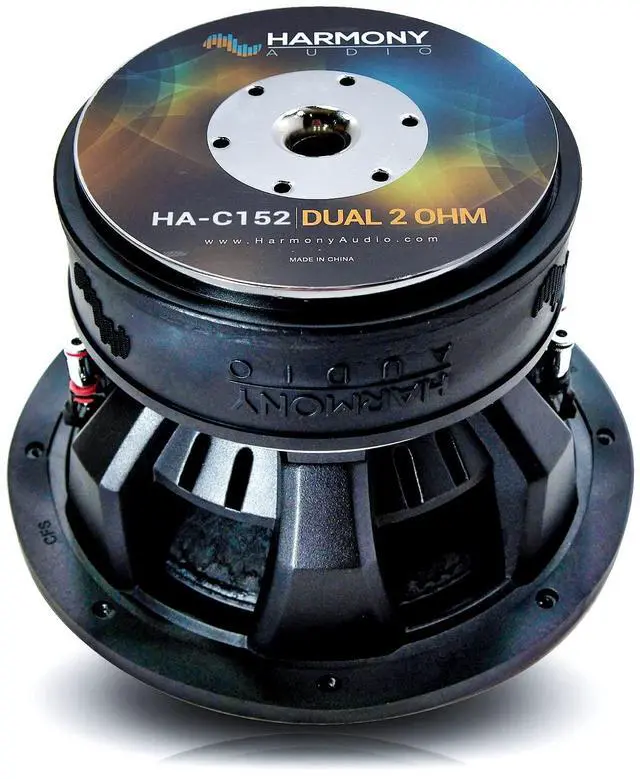 Alt view image 3 of 4 - HA-C152 Car Stereo Competition Carbon 15" Sub 2800W Dual 2 Ohm Subwoofer New