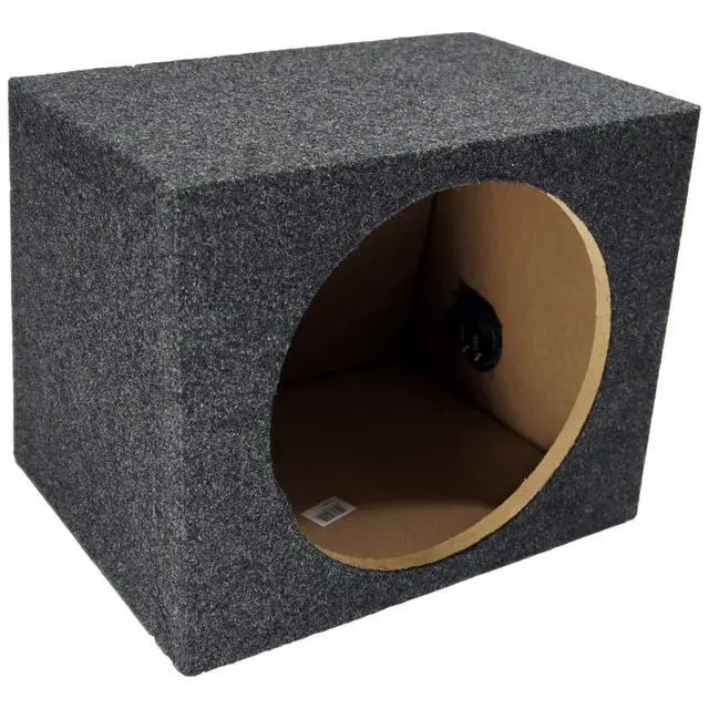 Alt view image 4 of 4 - Universal Car Stereo Rearfire Sealed Single 12" Alpine S-W12D4 Type S Car Audio Subwoofer Custom Sub Box Enclosure Package New