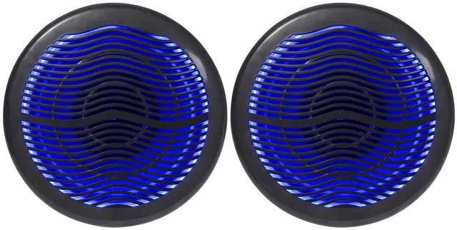 Main image of MS10LB 10-in Black Boat 2400-Watt Peak / 600-Watt RMS Free-Air Marine Subwoofers with LED, 80-oz Double-Stacked Magnet, Molded Waterproof Basket, High Sensitivity, 2-Piece