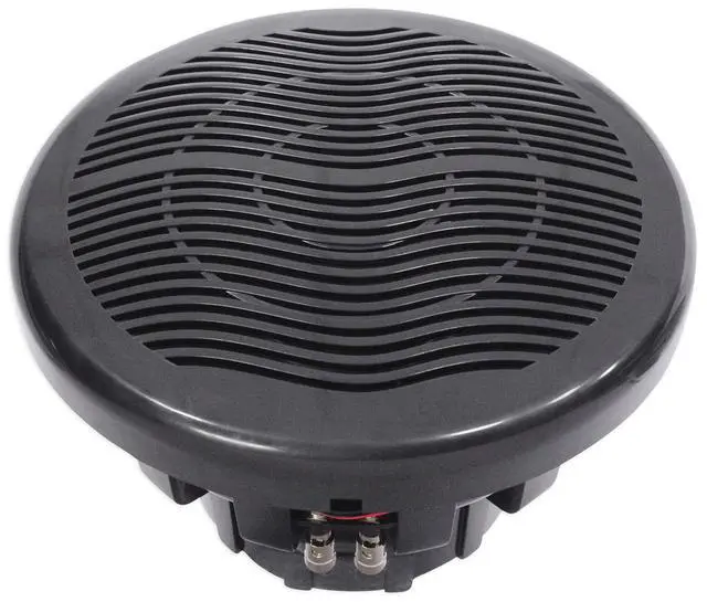 Alt view image 4 of 4 - MS10LB 10-in Black Boat 2400-Watt Peak / 600-Watt RMS Free-Air Marine Subwoofers with LED, 80-oz Double-Stacked Magnet, Molded Waterproof Basket, High Sensitivity, 2-Piece