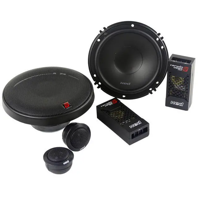 Alt view image 2 of 5 - 2 Pair Cerwin-Vega XED650C 6.5" 300W 2-Way Component Speaker System Tweeter Crossover