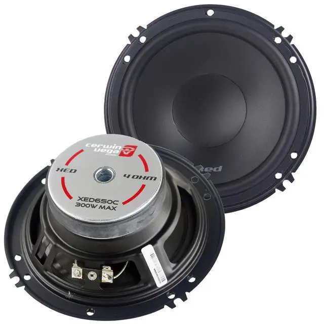 Alt view image 3 of 5 - 2 Pair Cerwin-Vega XED650C 6.5" 300W 2-Way Component Speaker System Tweeter Crossover