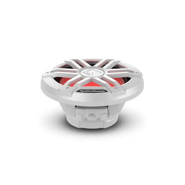 Alt view image 2 of 4 - M1D2-8 Color Optix 8" DVC 2-Ohm Multicolor LED Lighted Marine Subwoofer - White