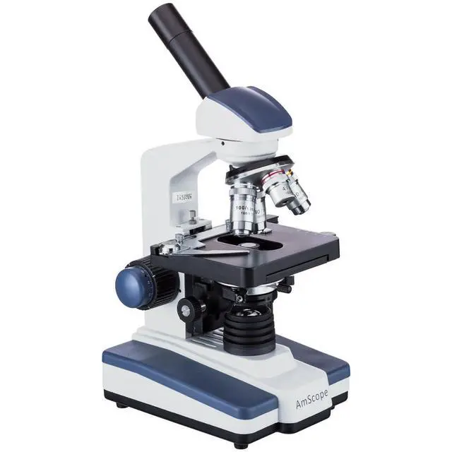 Alt view image 2 of 4 - M620A Compound Monocular Microscope, WF10x and WF16x Eyepieces, 40x-1600x Magnification, Brightfield, LED Illumination, Abbe Condenser, Mechanical Stage, 110V