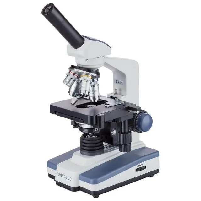 Alt view image 3 of 4 - M620A Compound Monocular Microscope, WF10x and WF16x Eyepieces, 40x-1600x Magnification, Brightfield, LED Illumination, Abbe Condenser, Mechanical Stage, 110V