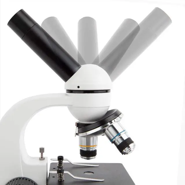 Alt view image 3 of 6 - 40X-1000X Biology Science Metal Glass Student Microscope with USB Digital Camera + Slide Preparation Kit - M158C-SP14-E