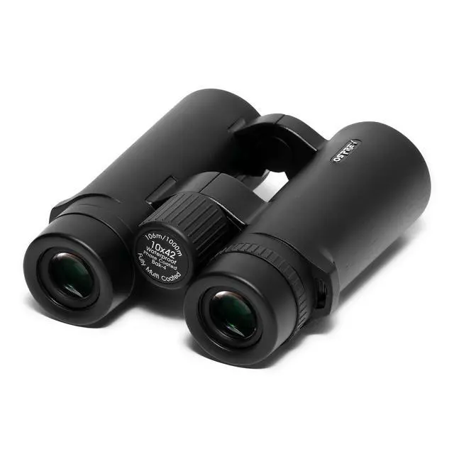 Alt view image 2 of 4 - 10x42 Binoculars- Waterproof, Fog Proof, Fully Multi-Coated BAK-4 Prism Optics, Rubber Coated Black Matte Design for Hunting, Bird Watching, Travel, and Camping