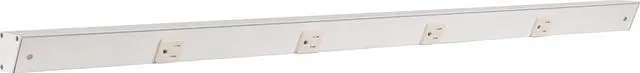 Main image of Task Lighting APT Angled Power Strip 36 inch, 4 Receptacles, White