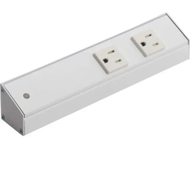 Alt view image 3 of 4 - Task Lighting APT Angled Power Strip 36 inch, 4 Receptacles, White