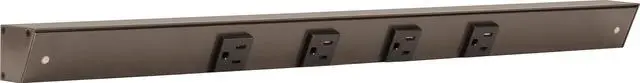 Main image of Task APT Angled Power Strip 24 inch, 4 Receptacles, Bronze
