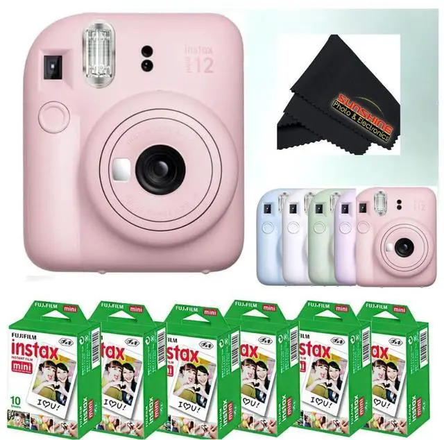 Main image of Instax Mini 12 Instant Camera - Blossom Pink w/ 3 Twin Packs