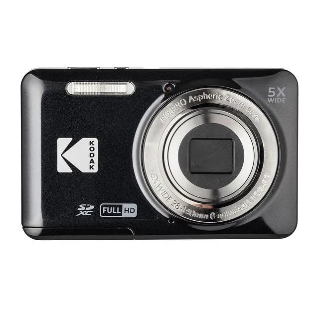 Alt view image 2 of 4 - PIXPRO FZ55 Digital Camera (Black) | 16MP Sensor, 5X Optical Zoom, 28mm Wide-Angle Lens & Full HD Video | Great for Travel & Beginner Photography (FZ55BK) + 32GB Card + Case + Cleaning Cloth