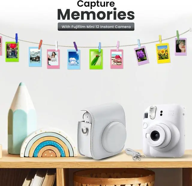 Alt view image 6 of 6 - Instax Mini 12 Instant Camera (Clay White w/ 2X Twin Packs)