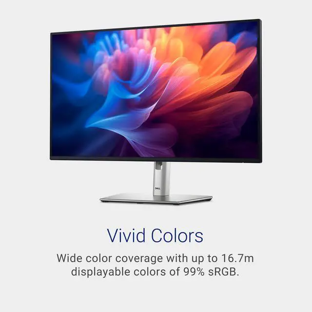 Alt view image 3 of 4 - 27 Monitor - P2725H - 27-inch Full HD (1920 × 1080) 100Hz Display, IPS Panel, 99% sRGB, 1500:1 Contrast Ratio, Tilt/Swivel/Pivot/Height Adjustable, 3-Year Advanced Exchange Service - Black