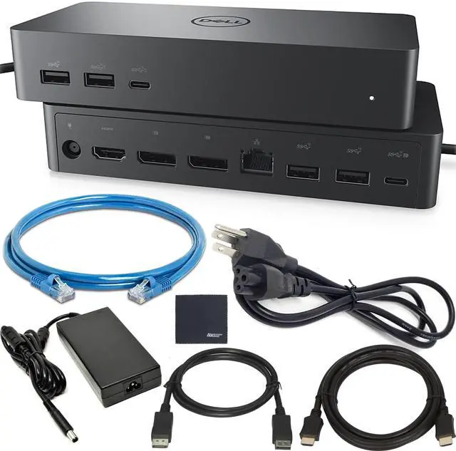 Main image of Dell Universal Dock (UD22): USB-C Docking Station with Future-Ready Design + HDMI & DisplayPort Cables + Ethernet - Dock Hub Bundle