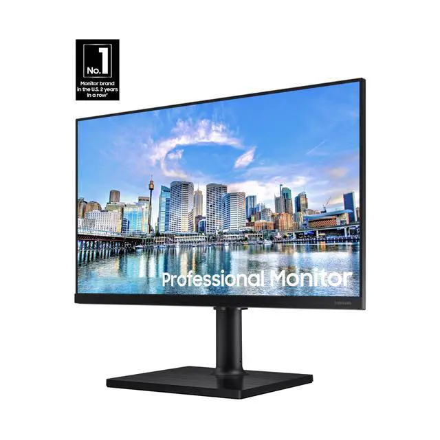 Alt view image 2 of 4 - FT45 Series 24-Inch FHD 1080p Computer Monitor, 75Hz, IPS Panel, HDMI, DisplayPort, USB Hub, Height Adjustable Stand, 3 Yr WRNTY (LF24T454FQNXGO),Black