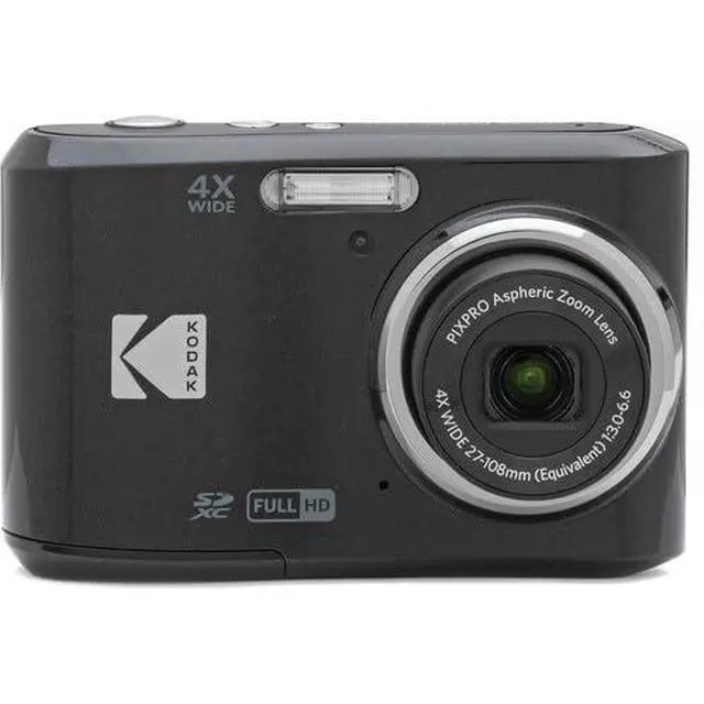 Alt view image 2 of 4 - Kodak PIXPRO FZ45 Digital Camera, 16MP Compact Point & Shoot, 4X Optical Zoom, 27mm Wide Angle Lens, 1080P Full HD Video, Black + Camera Case & 32GB SD Card