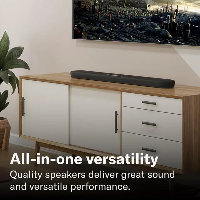 Alt view image 3 of 6 - Audio SR-B20A Sound Bar with Built-in Subwoofers and Bluetooth, Black