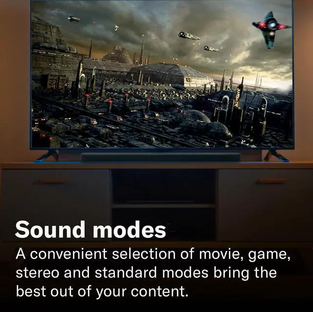 Alt view image 6 of 6 - Audio SR-B20A Sound Bar with Built-in Subwoofers and Bluetooth, Black