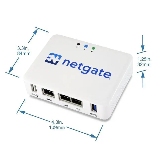 Alt view image 2 of 4 - 1100 pfSense+ Security Gateway | VPN, Router, Firewall | TAC Lite Support | 3X 1 GbE Ports | Protect Your Network with This Fully Featured, Professional Network Security Appliance