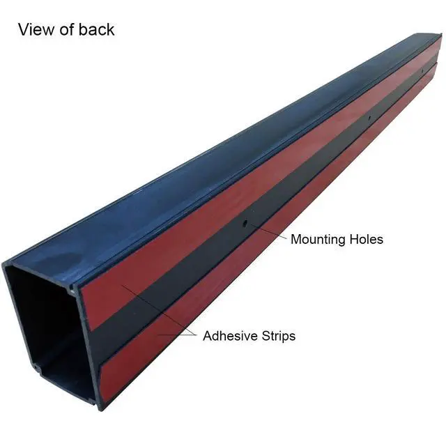 Alt view image 2 of 2 - XX-Large Latching Cable Raceway - 3" x 2" Channel Size - 20 Sticks - 45" Long (75 Feet Toal) - Black
