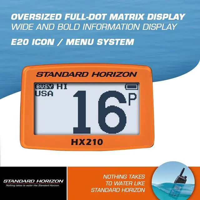 Alt view image 3 of 6 - HX210 6W Floating Handheld Marine VHF Transceiver