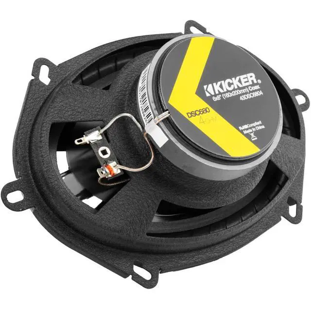 Alt view image 3 of 4 - 6X8 inch Speakers (4 Pcs) DSC680 43DSC6804 for Ford F-150 1999-2014 Upgrade Kit Kicker DS Series Coaxial Car Audio Front and Rear Door Speaker with 72-5600 Harness and 2 pcs of can Cooler
