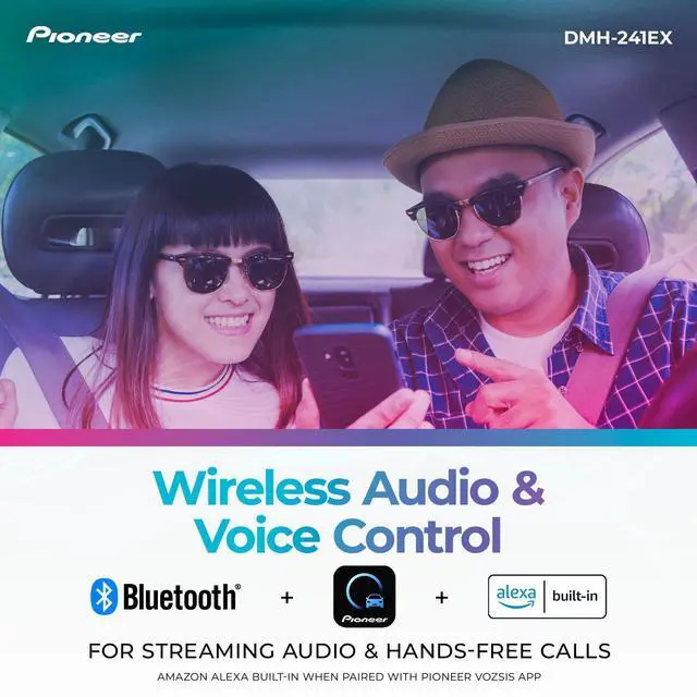 Alt view image 3 of 4 - DMH-241EX 6.2" Resistive Touchscreen, Double Din Bluetooth, Backup Camera, AM/FM Radio, USB, FLAC Playback, Short Chassis, 13-Band EQ, 50W x 4 Output