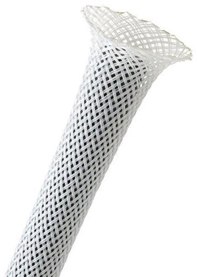 Main image of 1.25" PET Expandable Braided Sleeving - Color: White - Length: 250FT