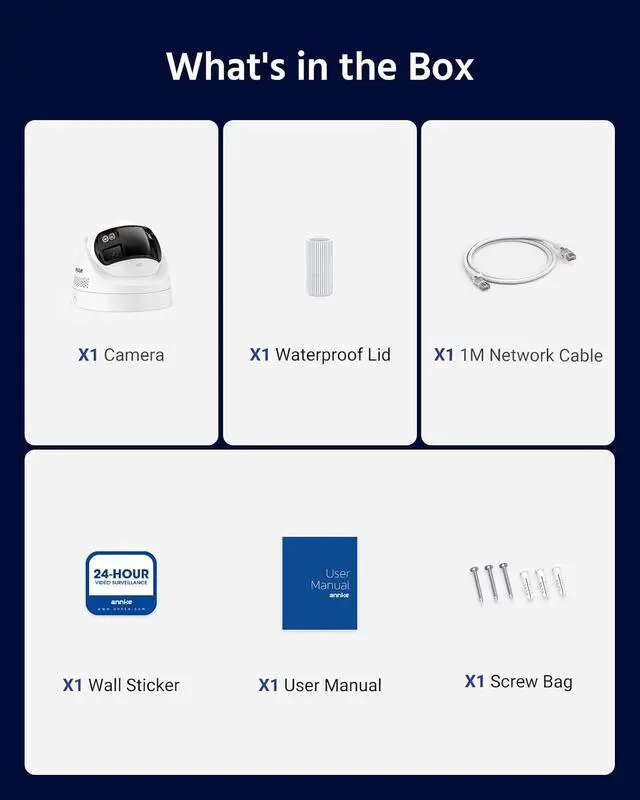 Alt view image 7 of 7 - ANNKE FCD600 PoE Security Camera Outdoor with Dual-Lens 180° Filed of View, 6MP IP Surveillance Camera Support Color Night Vision, Person/Vehicle Detection, Two-Way Talk, Built-in SD Card Slot