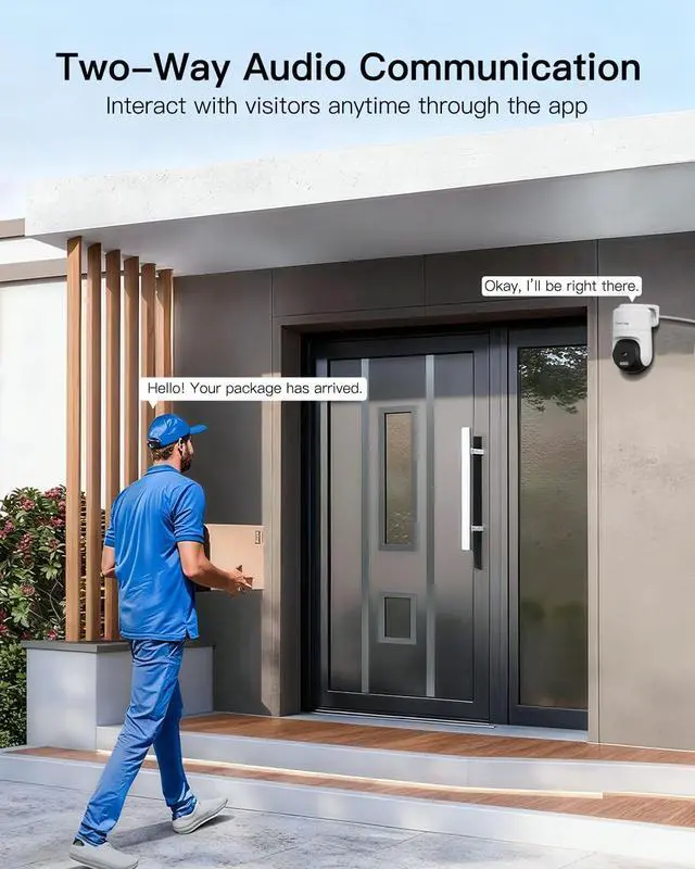 Alt view image 7 of 7 - VIMTAG Pan/Tilt Outdoor Security Camera, 2.5K 4MP WiFi Home CCTV Camera, 360° View & Motion Tracking, Color Night Vision, 2-Way Audio, AI Detection Alarm, IP66, Cloud & SD Card Storage, Works w/Alexa