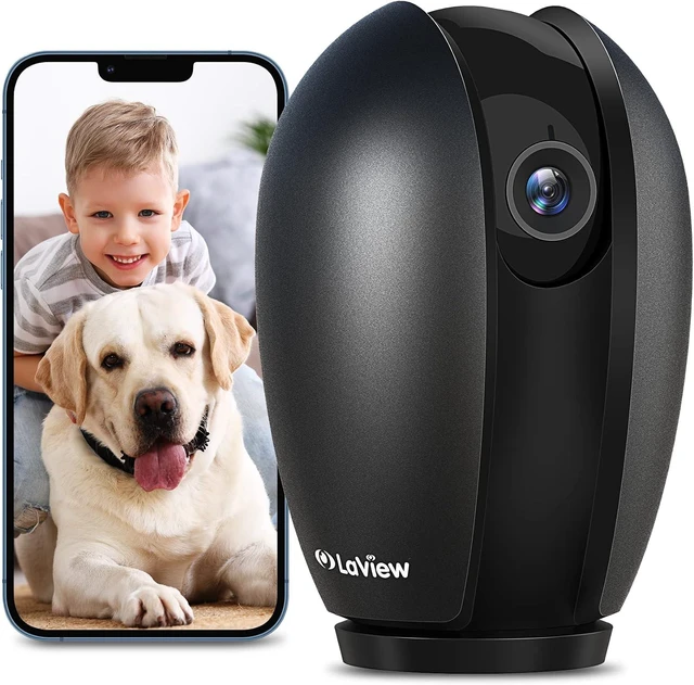 Main image of 2K 4MP Indoor WiFi Security Cameras Color Night Vision, Motion Detection, Two-Way Audio for Baby/Pet, Alexa, USA Cloud Service, Black