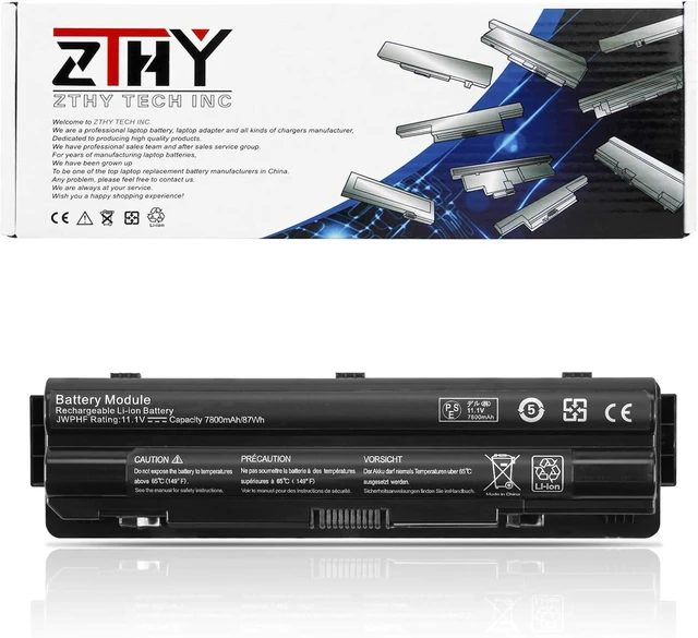 Main image of R795X JWPHF R4CN5 Laptop Battery - Compatible with Dell XPS 17 15 14 L702X L701X L502X L501X L401X 312-1123 312-1127 8PGNG J70W7 WHXY3 P09E P09E001 P09E002 P11F P11F001 P12G P12G001 87Wh 11.1V