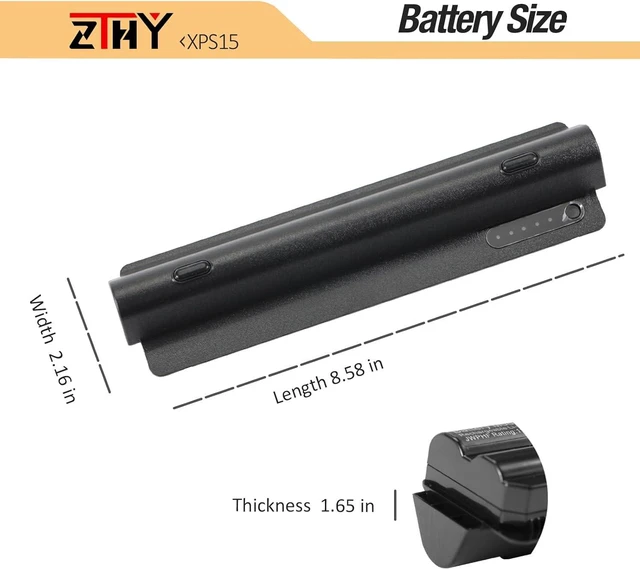 Alt view image 7 of 7 - R795X JWPHF R4CN5 Laptop Battery - Compatible with Dell XPS 17 15 14 L702X L701X L502X L501X L401X 312-1123 312-1127 8PGNG J70W7 WHXY3 P09E P09E001 P09E002 P11F P11F001 P12G P12G001 87Wh 11.1V