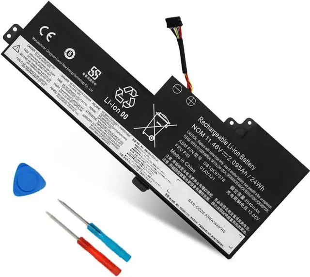 Main image of 24Wh 01AV421 01AV420 Internal Battery Replacement for Lenovo ThinkPad T470 T480 Type 20HD 20L5, ThinkPad A475 A485 Type 20KL 20KM 20MU 20MV ThinkPad 25 TP25 Anniversary Edition 01AV489 01AV419