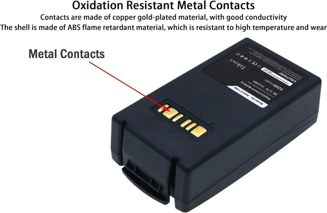 Alt view image 7 of 7 - Replacement Battery for Datalogic Falcon X3, Falcon X3 Plus, Falcon X3+, Falcon X4,fits Part No 94ACC1386, BT-26, 3.7V 5200mAh