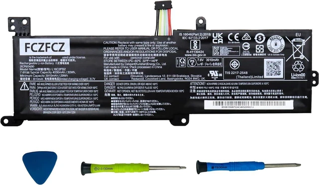 Main image of L16C2PB2 Battery 30Wh 4030mAh Replacement for Lenovo IdeaPad 130-14AST 130-15AST / IdeaPad 320-14IAP 320-14IKB Series L16L2PB2 L16M2PB3 L17M2PB7 L17L2PF1 L16M2PB1 L16L2PB1 7.6V