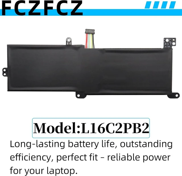 Alt view image 6 of 6 - L16C2PB2 Battery 30Wh 4030mAh Replacement for Lenovo IdeaPad 130-14AST 130-15AST / IdeaPad 320-14IAP 320-14IKB Series L16L2PB2 L16M2PB3 L17M2PB7 L17L2PF1 L16M2PB1 L16L2PB1 7.6V
