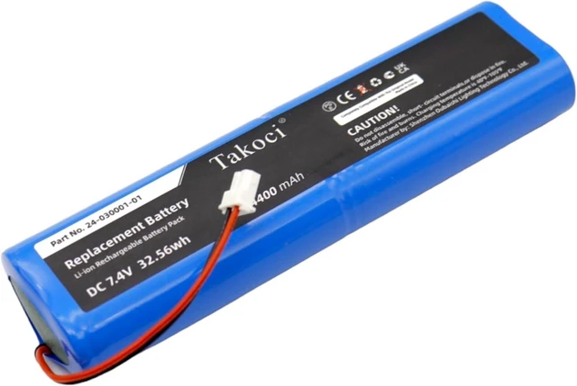 Alt view image 2 of 5 - Replacement Battery for EGP-0620-1,EGP-0620-1 REV1,Hiper Ga, Hiper Gb, Hiper Lite Plus, Hiper Pro, Hiper-L1, L18650-4TOP, TOP240-030001-01,fits Part No 24-030001-01, 7.4V 4400mAh