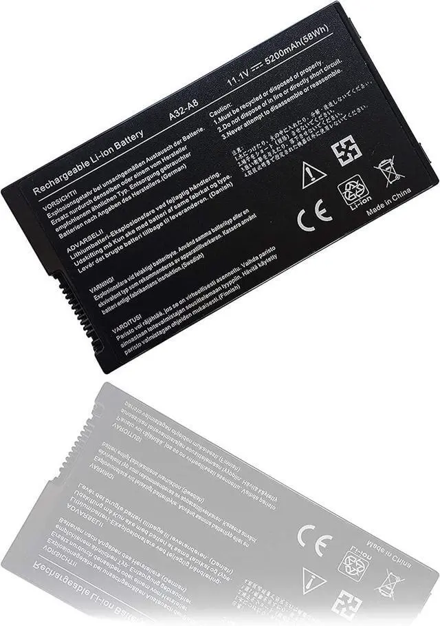 Alt view image 2 of 4 - A32-A8 Compatible for ASUS A8 A8A A8E A8F A8H A8J F8 F8V N81V Pro61S X80LE Z99(11.1V 5200mAh)