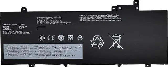 Main image of L17L3P71 Compatible for Lenovo ThinkPad T480S Series L17M3P71 L17M3P72 01AV478 01AV479 01AV480 SB10K97620 SB10K97621 SB10K97622 11.58V 57Wh