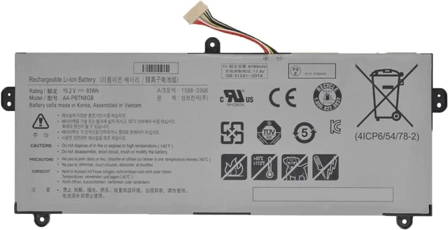 Main image of 15.2V 93Wh AA-PBTN8GB Compatible for Samsung AA-PBTN8GB 1588-3366 Series