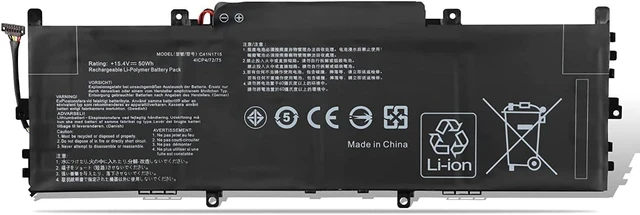 Main image of 15.4V 3255mAh 50Wh C41N1715 Replacement Battery Compatible for ASUS ZenBook 13 UX331FA UX331FN UX331UA UX331UA-1A UX331UA-1B UX331UA-1E UX331UAL-1C UX331UN Series